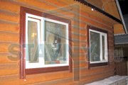 Пластиковые окна в деревянном доме 1