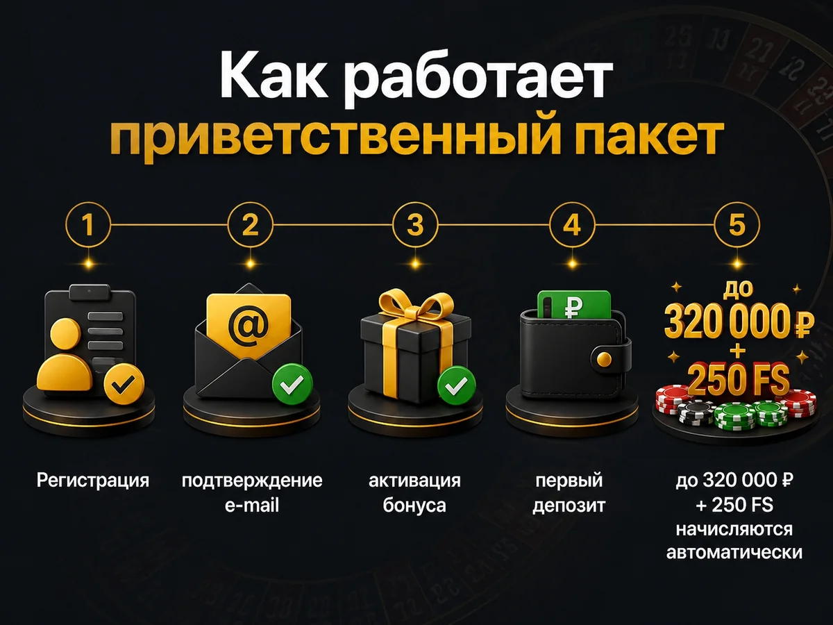 Инфографика: Как работает приветственный пакет